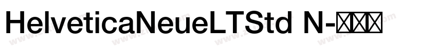 HelveticaNeueLTStd N字体转换